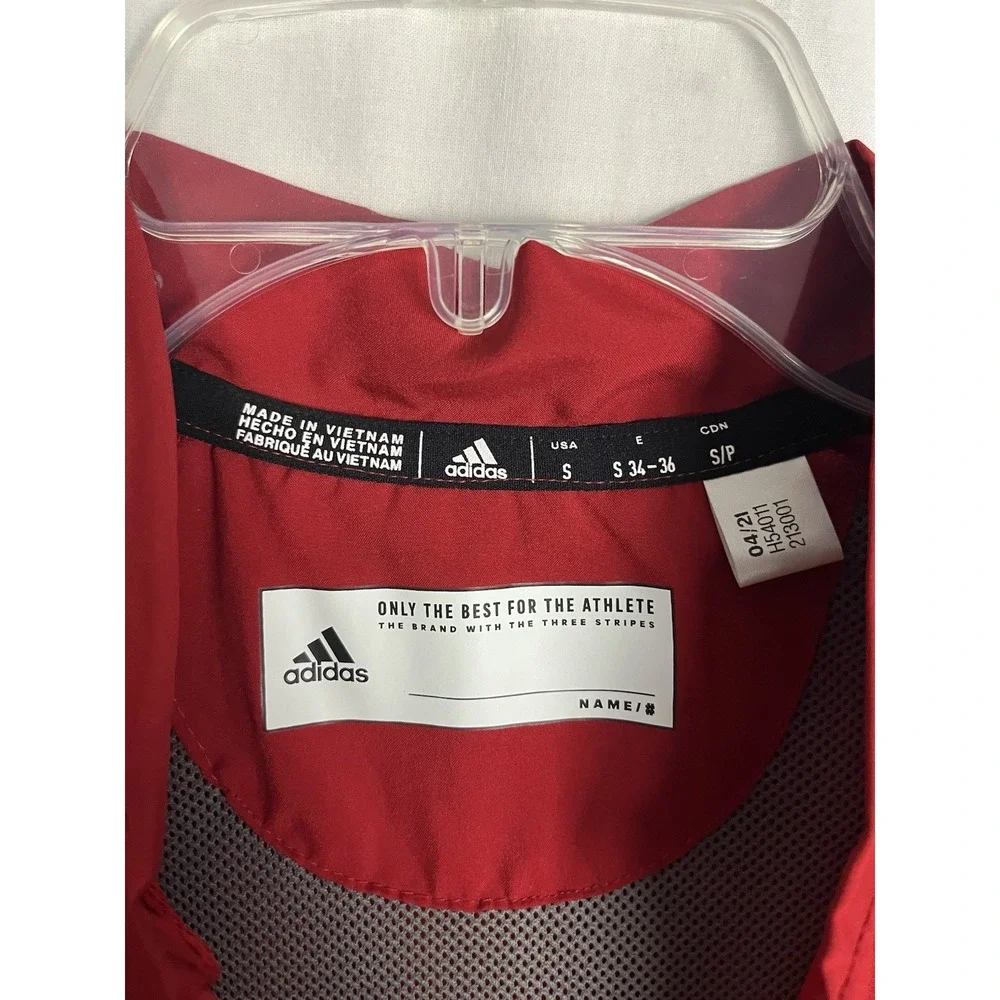 Adidas NC State Wolfpack Men's S AEROREADY Lightweight Vented Jacket Red